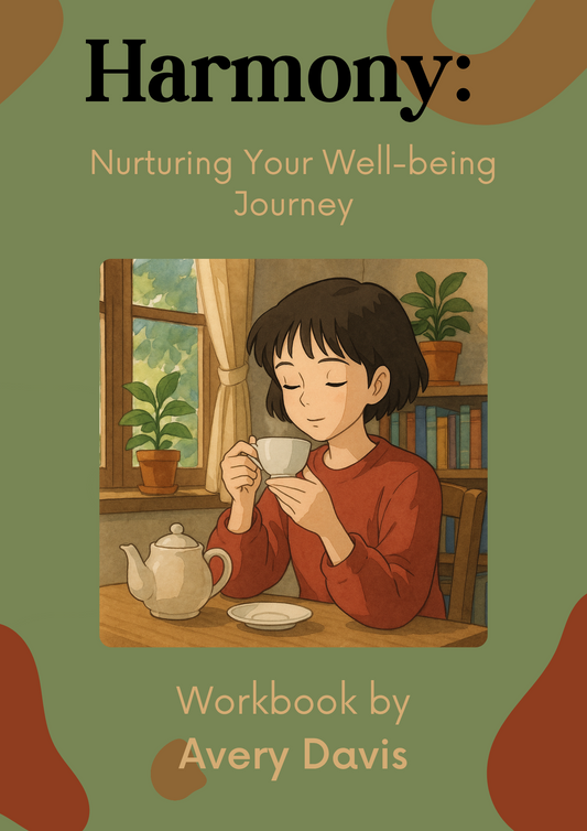 “Harmony” Wellness Workbook Cover Template – Digital Product Only